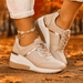 Luxury Lorena Lift Sneakers for Women - Chunky Platform Wedge with Orthopedic Support - Monsta Online