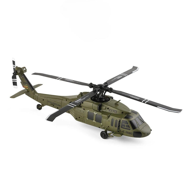 Blackhawk: Brushless 4CH Military RC Helicopter with Gyro and Dual Batteries - Monsta Online
