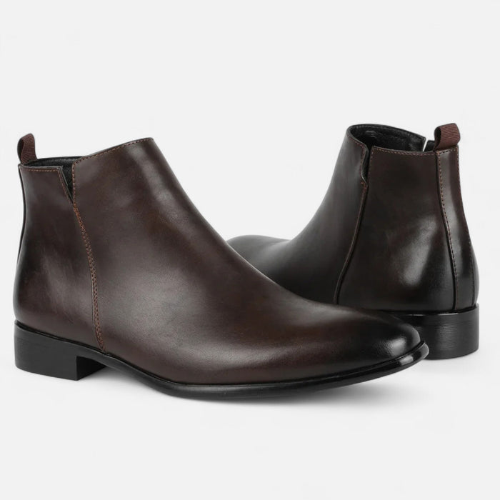 Men's Square - Toe Chelsea Boots – Sleek Pull - On Ankle Boots for Every Occasion - Monsta Online