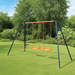 Durable 440LBS Outdoor Swing Set for Kids with Glider and 2 Seats - Monsta Online