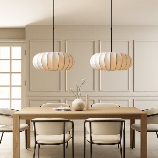 Verona Silk Pendant Light – Luxury Handcrafted Hanging Lamp - Monsta Online