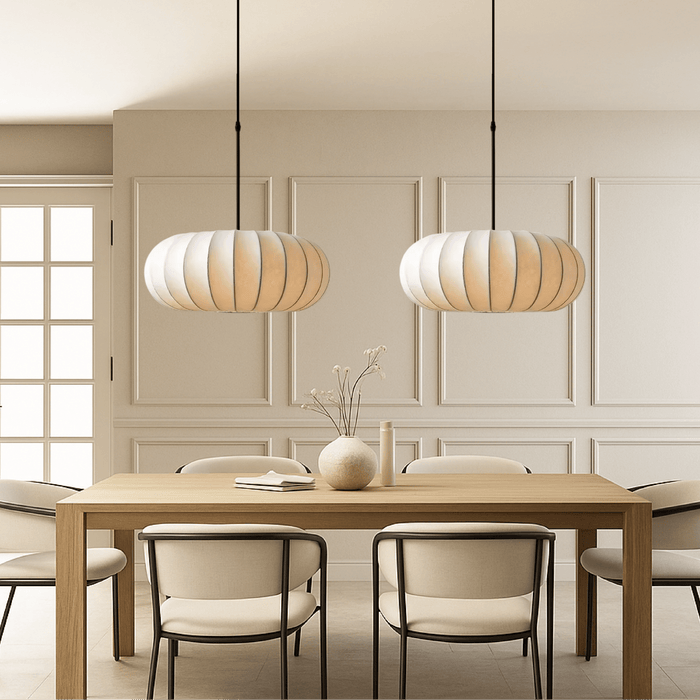 Verona Silk Pendant Light – Luxury Handcrafted Hanging Lamp - Monsta Online