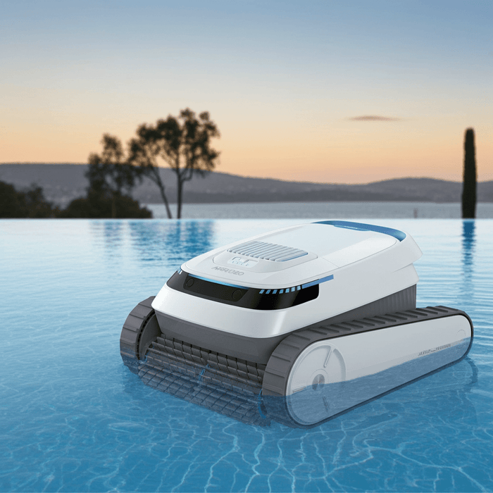 Intelligent Robotic Swimming Pool Cleaner Cordless Wall Climbing with Navigation System - Monsta Online