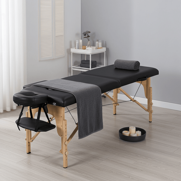 Pro - Grade Folding Massage Table with Adjustable Headrest and Arm Supports - Monsta Online