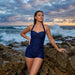 Women's Boyleg One - Piece Swimsuit – Sporty, Chic & Full Coverage for Beach and Pool - Monsta Online