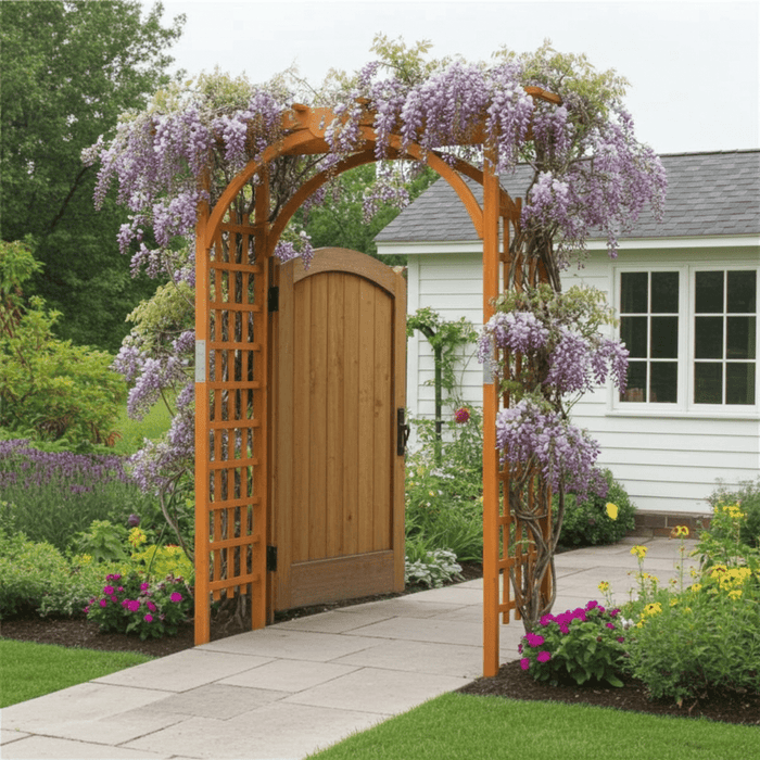Elegant 7FT Wooden Garden Trellis for Climbing Plants - Monsta Online