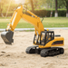 1:14 Scale Remote Control Excavator RC Construction Toy with Metal Shove and Dual Batteries - Monsta Online