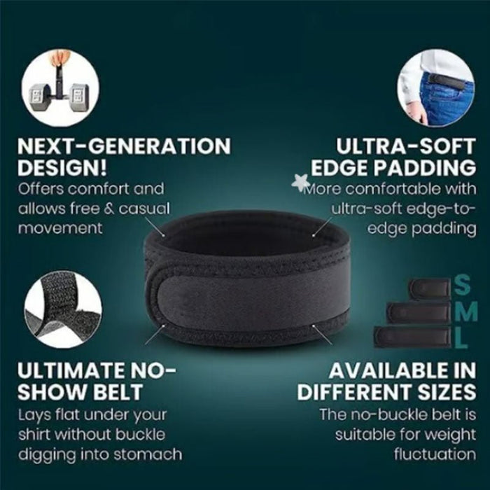 Buckleless Elastic Belt – Adjustable No Buckle Stretch Belt for Men & Women - Monsta Online