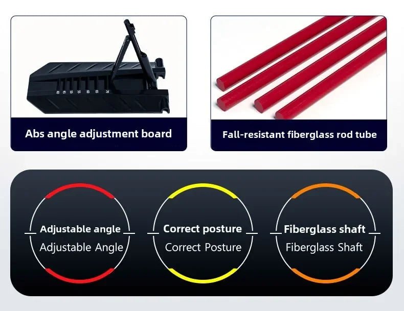 Golf Alignment Rod Trainer with Swing Practice Plate and Posture Correction Aid - Monsta Online