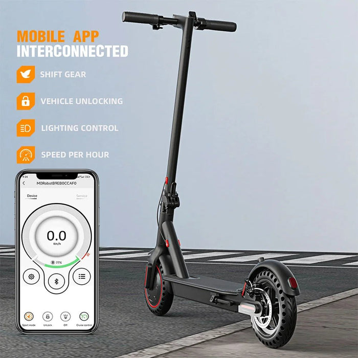 Foldable 350W Adult Electric Scooter with 19mph Top Speed and Extended Battery - Monsta Online