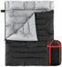 Premium 2 - in - 1 Queen Size Weather Sleeping Bag With 2 Pillows - Monsta Online