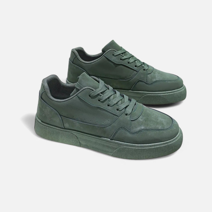 Men's Lace - Up Sneakers – Cushioned PU Leather Shoes for Smart Casual Everyday Wear - Monsta Online