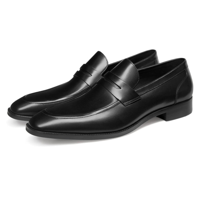 Rowan Penny Loafers – Men's Classic Leather & Suede Slip - On Dress Shoes - Monsta Online