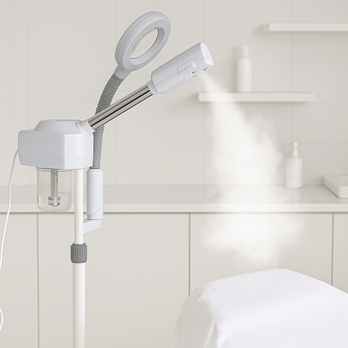 Professional 2in1 Facial Steamer with Hot and Cold Mist and Ozone Magnifying Lamp - Monsta Online