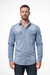 Aiden Denim Shirt – Men's Slim Fit Long Sleeve Button - Down Shirt - Monsta Online