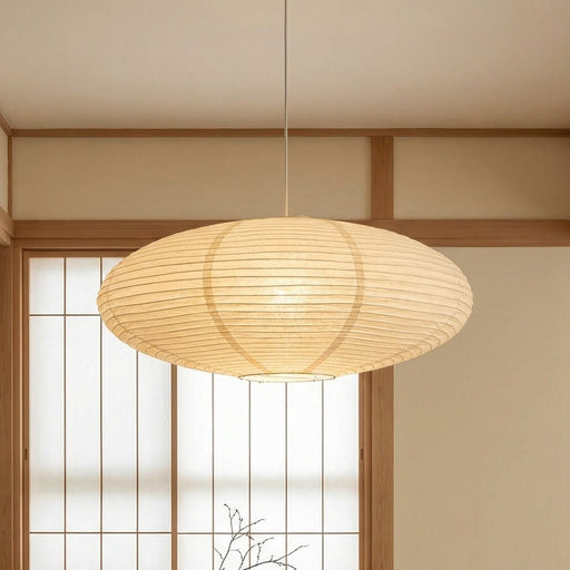 Wabi Paper Pendant Light – Handcrafted Cotton Paper Shade for Dining Rooms & Bedrooms - Monsta Online