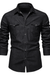 Aiden Denim Shirt – Men's Slim Fit Long Sleeve Button - Down Shirt - Monsta Online