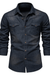 Aiden Denim Shirt – Men's Slim Fit Long Sleeve Button - Down Shirt - Monsta Online