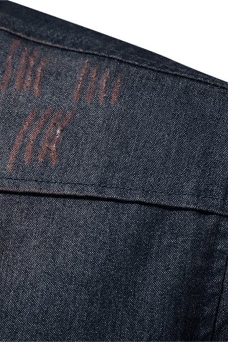 Aiden Denim Shirt – Men's Slim Fit Long Sleeve Button - Down Shirt - Monsta Online