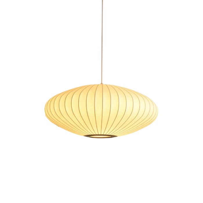 Italian Silk Pendant Light – Luxury Fabric Shade LED Fixture - Monsta Online