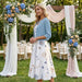 Women's Two - Piece Floral Dress Set – Crop Top & Round Neck Dress for Every Occasion - Monsta Online