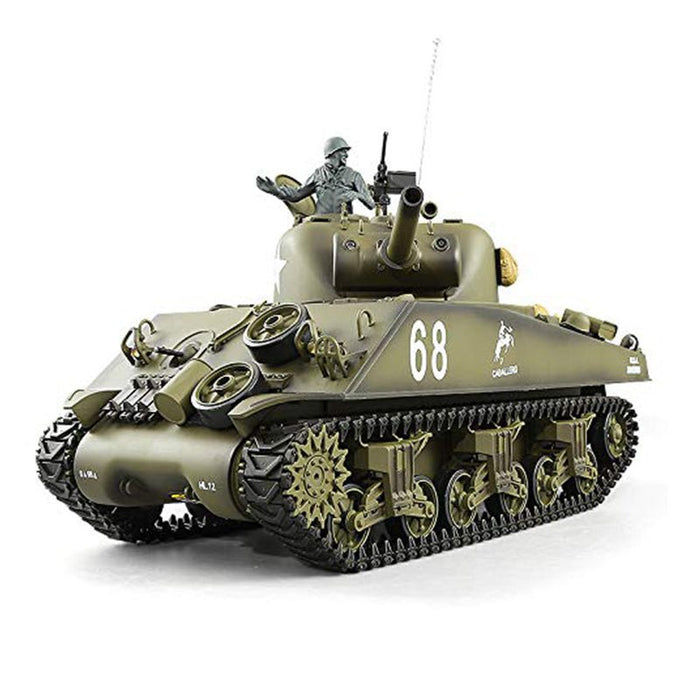 1/16 Scale Sherman RC Tank 2.4G RTR w/ Smoke, BB Pellet Gun & Infra Red Function - Monsta Online