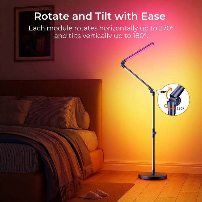 Luxury Smart Foldable LED Floor Lamp for Modern Spaces - Monsta Online