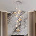 Nordic Staircase Chandelier – Dimmable LED Pendant Light for Grand Foyers & Villa Interiors - Monsta Online