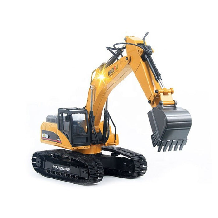 1:14 Scale RC Excavator with Metal Shovel & Dual Batteries – Realistic Construction Toy for Kids and Adults - Monsta Online