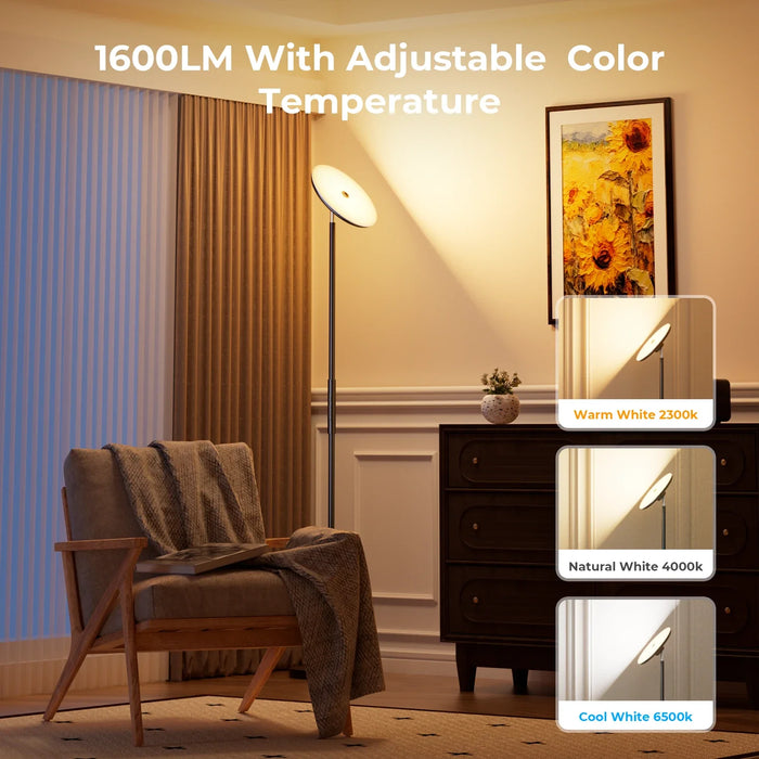 Elegant Smart LED Projection Floor Lamp with Customizable Lighting Effects - Monsta Online