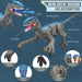 Velociraptor Remote Control Dinosaur Toy – LED Lights, Roaring Sounds & Rechargeable for Kids 4+ - Monsta Online