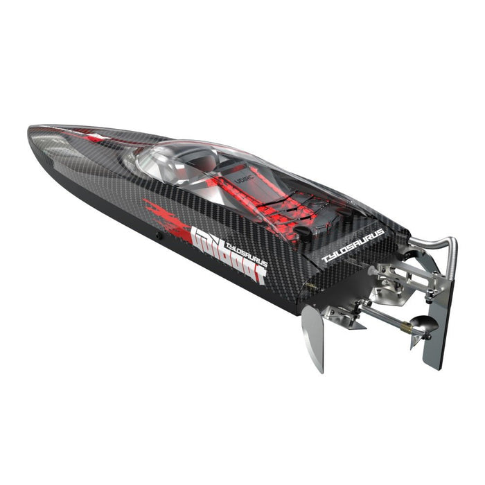 Tylausaurus: Large 26 Inches, 31 MPH Brushless RC Speed Boat for Adults with Dual Batteries - Monsta Online