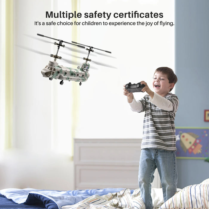 S52H Chinook RC Military Helicopter for Kids – One - Key Takeoff, Altitude Hold & Crash Resistant – Army Transport Toy for Beginners - Monsta Online