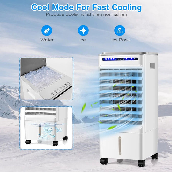 3 - IN - 1 Portable Evaporative Air Cooler with Multi - Speed Fan and Moisture Control - Monsta Online