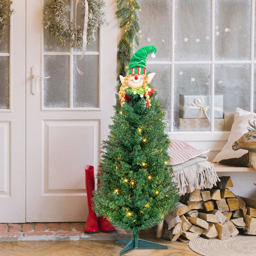 3FT Tabletop Pre - Lit Artificial Christmas Tree — 129 Tips, Santa Decor, Plastic Feet - Monsta Online