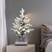 3FT Pre - Lit Flocked Potted Christmas Tree — 365 PE/PVC Tips, 50 LED Lights, Tabletop - Monsta Online