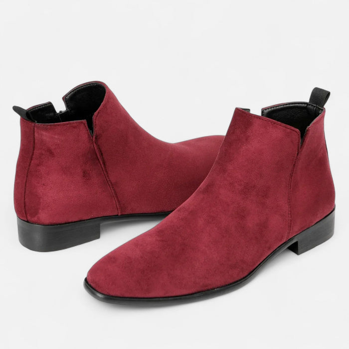Men's Square - Toe Chelsea Boots – Sleek Pull - On Ankle Boots for Every Occasion - Monsta Online