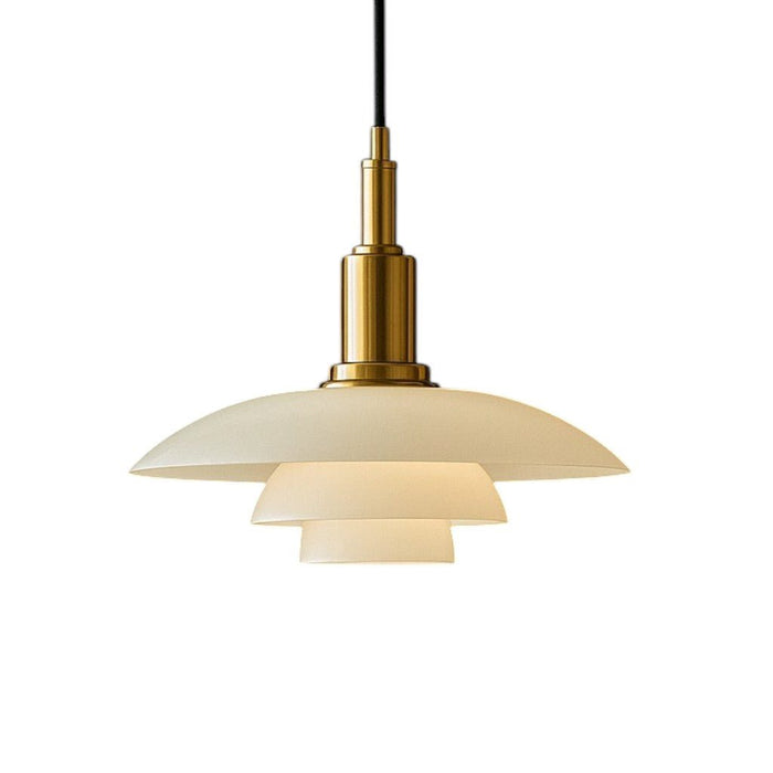 Danish Designer Pendant Light – Glass Stone & Metal, Height - Adjustable - Monsta Online
