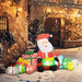 4.4FT Prelit Inflatable Santa Claus with Gift Boxes and LED Lights - Outdoor Christmas Decoration - Monsta Online