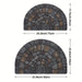 Half - Circle Mosaic Door Mat – Non - Slip Indoor & Outdoor Entryway Mat with Cobblestone Design - Monsta Online