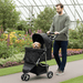 Premium Foldable 3 Wheel Pet Stroller with Cup Holder for Dogs and Cats - Monsta Online