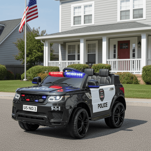 12V Electric Ride - On Toy Police Car for Kids with Siren and Lights - Monsta Online