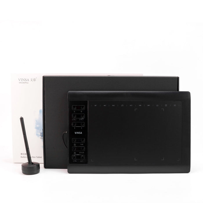 Professional Large 10x6 Inch Digital Drawing Tablet with 8192 Levels & Stylus Pen - Monsta Online
