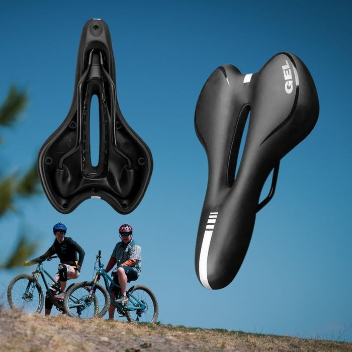 Premium Soft Gel Bike Seat Cushion – Ultimate Pressure Relief Comfort, Black - Monsta Online