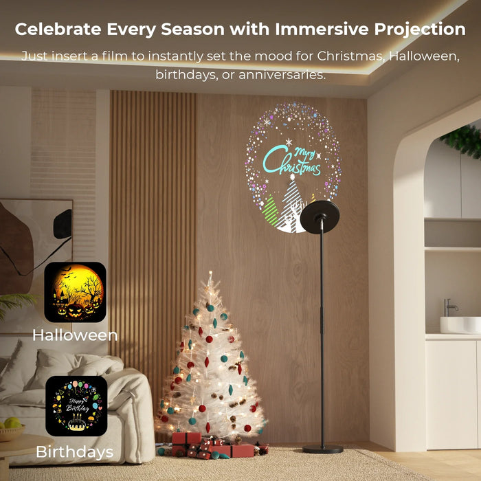 Elegant Smart LED Projection Floor Lamp with Customizable Lighting Effects - Monsta Online