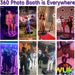 360 Photo Booth Machine – Portable Rotating Platform, App Control, Flight Case Included - Monsta Online