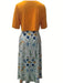 Women's Two - Piece Floral Dress Set – Crop Top & Round Neck Dress for Every Occasion - Monsta Online