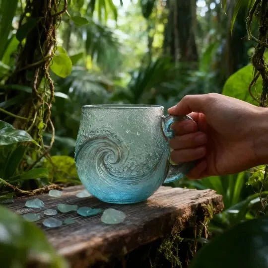 Artisan Ocean Wave Mug – Handcrafted 3D Ceramic Gift Mug for Coffee & Tea Lovers - Monsta Online