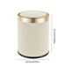 Oval Press - Top Trash Can – Luxury Gold - Accent Waste Bin with Dual Inner Buckets & Odour Seal - Monsta Online