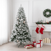 5FT Unlit Snow Flocked Artificial Christmas Tree — 407 Tips, Full Realistic, Foldable Base - Monsta Online